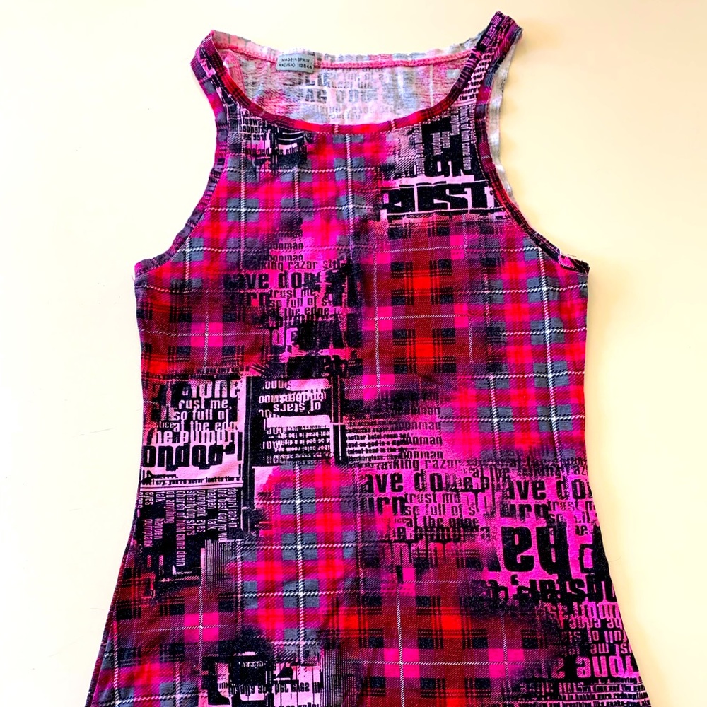 Euro punk alternative emo vintage 90s/2000s XS made in Spain top y2k